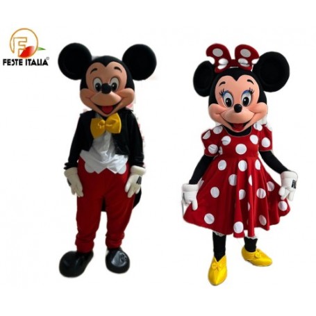 affitto noleggio mascotte costume  Minnie e Topolino