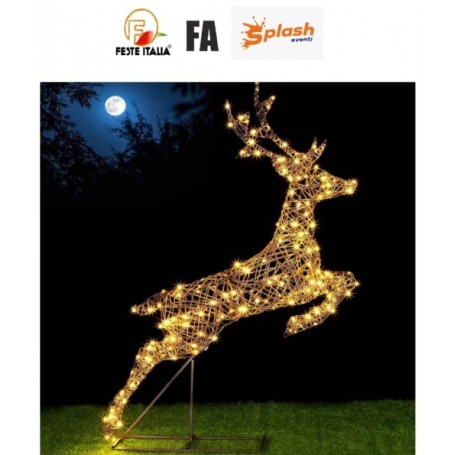 Affitto Noleggio Renna Danzante Natalizia Milano Luminosa