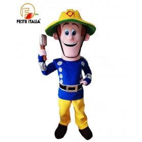 noleggio mascotte costume sam il pompiere