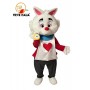 NOLEGGIO MASCOTTE COSTUME BIANCONIGLIO festa a tema alice  nel paese delle meraviglie
