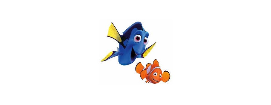 noleggio costumi mascotte nemo e dory