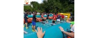 Noleggio Gonfiabile Calcio Balilla Umano