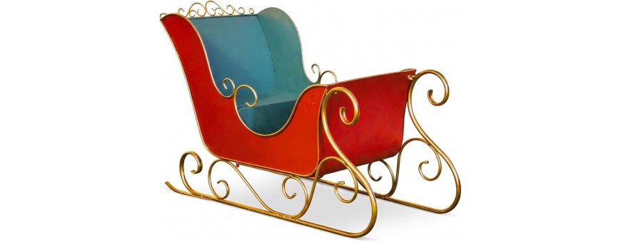 Noleggio Slitta di Babbo Natale per Eventi e Villaggi Natalizi
