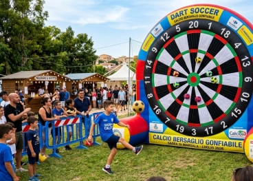 Noleggio Gonfiabile Dart Soccer Calcio Bersaglio per Sagre